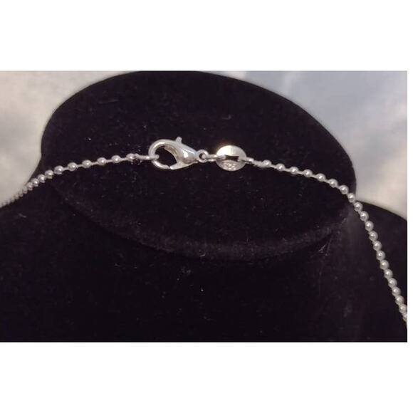 Sterling Silver 925 Plated 18 Inch Ball Chain Necklace New Thin 1/16th" Lobster - Picture 2 of 3